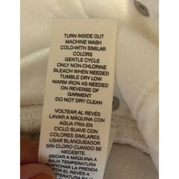 Chico's Platinum Khaki Beige Jeans Ankle Size 1 (women's 8) - Picture 8 of 8